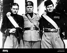 BENITO MUSSOLINI, with his two oldest sons, May 1, 1938 Stock Photo - Alamy
