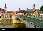 Bridge Across Main River Kitzingen Germany Bavaria Deutschland DE ...