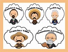 Excelentes diseños de Personajes de la Revolución Mexicana | Didáctica ...