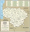 Mapa de Lituania, con las ciudades - Mapa de mapa de Lituania con ...