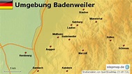 StepMap - FG Umgebung Badenweiler - Landkarte für Welt