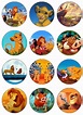 LION KING Edible Image Cupcake Toppers Birthday cupcakes or any dessert ...