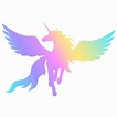 Silhouette of a winged unicorn. 4154059 Vector Art at Vecteezy