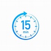 Stopwatch Timer Vector Art PNG, The 15 Minutes Timer Stopwatch, Color ...