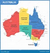 The Detailed Map of the Australia with Regions or States and Cities ...
