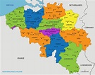 Belgica Mapa : Mapa administrativo detallado de Bélgica con las ...
