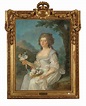 ANNE VALLAYER-COSTER (PARIS 1744-1818), Portrait de femme en buste ...