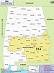 334 Area Code Map, Where is 334 Area Code in Alabama