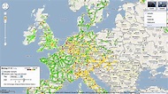 Autobahnen Europa Karte