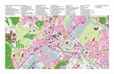 Large detailed tourist attractions map of Potsdam | Potsdam | Germany ...