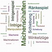 MACHENSCHAFTEN Synonym-Lexikothek • ein anderes Wort für Machenschaften