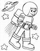 Astronauts Coloring Page. Crafts And Worksheets For Preschool, Toddler ...