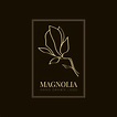 Simple magnolia flower logo illustration for real estate. Botanical ...