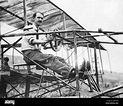 Glenn Curtiss in the June Bug airplane Stock Photo - Alamy