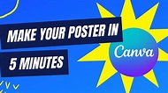 How to make poster in Canva - Canva Poster Tutorial - YouTube
