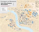 University of Minnesota Twin Cities Campus Map | Campus map, University ...