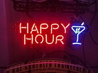 Happy Hour Neon Sign / Neon Signs / Happy Hour Signs / alcohol | Etsy