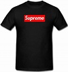 Supreme T-Shirt, maglietta con logo Supreme, unisex Black M: Amazon.it ...