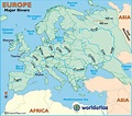 European Rivers - Rivers of Europe, Map of Rivers in Europe, Major ...
