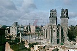 Kassel in Germany 1944. original rare color photos showing the ...