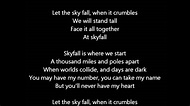 Adele - Skyfall Lyrics - YouTube