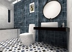 復古磚【HP-NBM3005藍色】浴室篇|新永興磁磚建材行-首頁--商品介紹