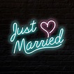 Just Married Neon Sign - Little Pineapple Neon
