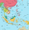 Mapa De Asia Politica Un Mapa Politico Del Sudeste Asiatico Con Cada Images