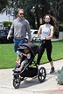 Troian Bellisario in a Gray Top Walks Out with Patrick J. Adams and ...
