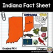 Indiana Fact Sheet | Indiana facts, Fact sheet, Early readers