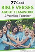 27 Good Bible Verses About Teamwork & Working Together