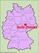 Halle (Saale) location on the Germany map - Ontheworldmap.com