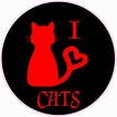 I Love Cats Sticker - U.S. Custom Stickers