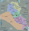 Grande mapa de regiones de Iraq | Irak | Asia | Mapas del Mundo