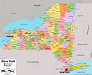 New York State Map By Counties - Table Rock Lake Map