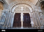 Tímpano románico, 1130, Catedral de San Lázaro de Autun, Saône-et-Loire ...