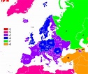 Telephone numbers in Europe | Coding, Map, Poster