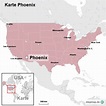 Karte Phoenix von ortslagekarte-usa - Landkarte für die USA
