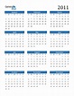 2011 Calendar (PDF, Word, Excel)
