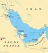 Persian Gulf region political map — Stock Vector © Furian #157231214