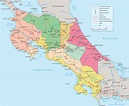 Mapas Geográficos da Costa Rica