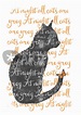 "at night all cats are grey" Mixed Media art prints and posters by ...