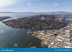 Aerial of Alameda Island Near Oakland California Stock Photo - Image of ...