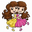 Twin Sisters Illustrations, Royalty-Free Vector Graphics & Clip Art ...