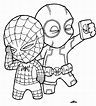 Dibujos de Deadpool y Spiderman para Colorear para Colorear, Pintar e ...