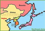Map of Northeast Asia (Northeastern Asia)