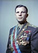 Formal portrait of Yuri Gagarin (1934 – 1968), a Russian cosmonaut, the ...