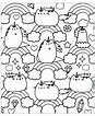 Pusheen Printable Coloring Pages