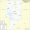 Map of Tallapoosa County, Alabama showing cities, highways & important ...
