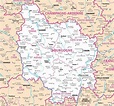 Carte de la Bourgogne - Découvrir la région avec des cartes